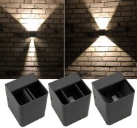 LED Wandleuchte "Fachada" - IP54, 2x3,5W, 3000K, warmwei&szlig;