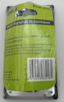 MILOS Set 2 Steckdosen + 2-fach Rahmen - 250V~/ 16A, Steckanschluss, Anthrazit