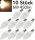 LED Kerzenlampe E14 "K50 Promo" 10er-Set - 3000k, 450lm, 230V/6W, 160&deg;, warmwei&szlig;