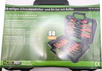 Schraubendreher Set 58-teilig mit Koffer - 18 Schraubendreher, 40 Bits
