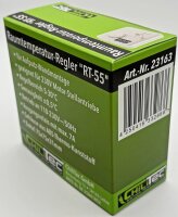 Raumtemperatur-Regler Thermostat "RT-55" - 7A, wei&szlig;es LED-Display, 5-30&deg;C, 110-230V