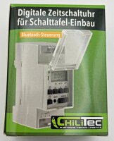 digitale Wochen-Zeitschaltuhr f&uuml;r - Schalttafel-Einbau, 230V, mit Bluetooth