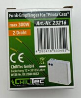 Funk Empf&auml;nger "Pilota Casa" 2-Draht - IP20, 230V, 433,92Mhz, max. 300W