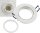 Einbaustrahler "CTE-84R WS" Rund &Oslash;84mm - Einbau &Oslash;68mm, neigbar, Clip Ring