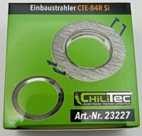 Einbaustrahler "CTE-84R"  Rund &Oslash;84mm - Einbau &Oslash;68mm, schwenkbar, Clip Ring