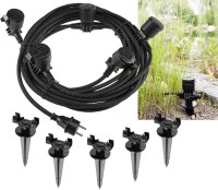 Gartensteckdose f&uuml;r Au&szlig;en, IP44, 5-fach -...