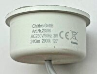 LED-Modul "Piatto W3" warmwei&szlig; - 120&deg;, 2900K, 230V, 3W, 240lm, 50x24mm