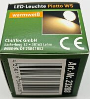 LED-Modul "Piatto W5" warmwei&szlig; - 120&deg;, 2900K, 230V, 5W, 390lm, 50x24mm