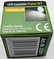 LED-Modul "Piatto W7" neutralwei&szlig; - 120&deg;, 4200K, 230V, 7W, 550lm, 50x24mm
