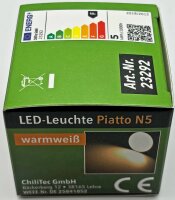 LED-Modul "Piatto N5" warmwei&szlig; - 38&deg;, 2900K, 230V, 5W, 370lm, 50x24mm