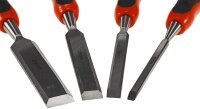 Stechbeitel Set, 4-teilig - CRV, 6, 12, 18, 24mm