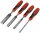 Stechbeitel Set, 4-teilig - CRV, 6, 12, 18, 24mm