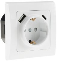 DELPHI Schutzkontakt-Steckdose, wei&szlig; - 230V~/ 16A,...