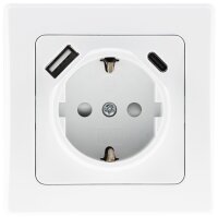 DELPHI Schutzkontakt-Steckdose, wei&szlig; - 230V~/ 16A,...