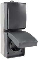 NUQUI Feuchtraum Schalter & Steckdose - IP54,...