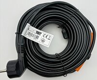 Heizkabel mit Temperaturf&uuml;hler, 12m - 192Watt, Frostschutz f&uuml;r Wasserleitungen