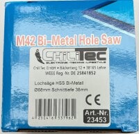 Lochs&auml;ge HSS Bi-Metall &Oslash;68mm - Sechskant Aufnahme, Schnitttiefe 38mm