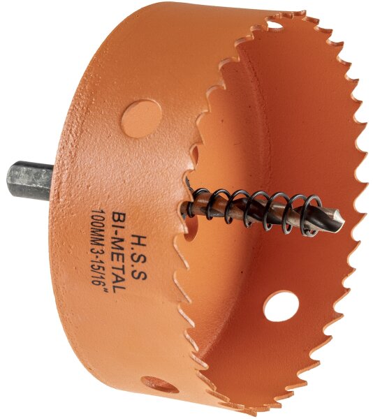 Lochs&auml;ge HSS Bi-Metall &Oslash;100mm - Sechskant Aufnahme, Schnitttiefe 38mm