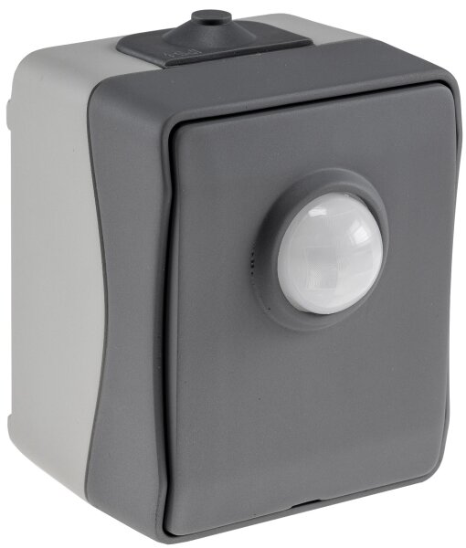 NUQUI Feuchtraum PIR Bewegungsmelder - 120&deg;, bis 6m,  250V~, 2-500W, IP54