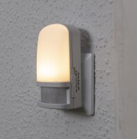 LED Nachtlicht mit Bewegungsmelder - 230V, Licht Warmwei&szlig;, On/Off/Auto