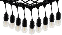 Biergarten-Lichterkette "CT-BGL 10Solar" - 2m + 4,5m, 10x Filament Led Lampe, IP44