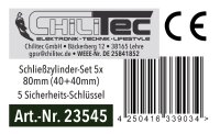 Schlie&szlig;zylinder-Set 5x 80mm (40+40mm) -...
