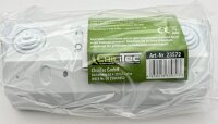 2-fach Steckdosenblock, USB-A+C, wei&szlig; - 250V~/ 16A, Aufbaumontage, USB 3,1A, PD