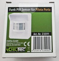 Funk-Klingel PIR Sensor "Pilota Porta" - Bewegungsmelder, Batteriebetrieb, IP44