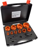 Lochs&auml;gen Set "Profi" 15-teilig - 19-74mm,...