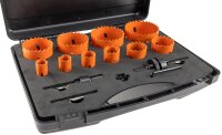 Lochs&auml;gen Set "Profi" 15-teilig - 19-74mm, inkl. Transportkoffer