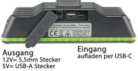 LED Baustrahler mit Akku "BSA-60 duo" - 2x30W, 5600lm, 4500K / neutralwei&szlig;