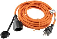 Verl&auml;ngerungskabel 10m, IP44, Orange - H07RN-F 3G1,5 , Stecker / Kupplung