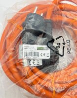 Verl&auml;ngerungskabel 10m, IP44, Orange - H07RN-F 3G1,5 , Stecker / Kupplung