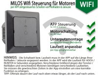 MILOS WiFi Rolladensteuerung, Anthrazit - Android + iOS- App,Alexa/Google tauglich
