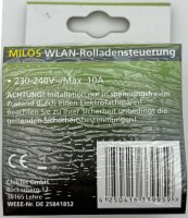 MILOS WiFi Rolladensteuerung, Anthrazit - Android + iOS- App,Alexa/Google tauglich