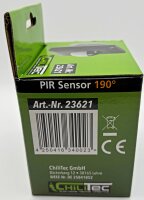 Unterputz PIR Bewegungsmelder 190&deg; IP65 - 2 & 3 - Draht Technik, anthrazit