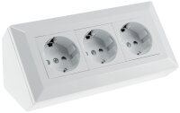 3-fach Steckdosenblock, wei&szlig; - 250V~/ 16A,...