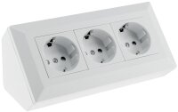 3-fach Steckdosenblock, wei&szlig; matt - 250V~/ 16A,...
