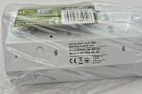 3-fach Steckdosenblock, wei&szlig; matt - 250V~/ 16A, Aufbaumontage
