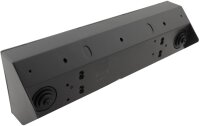 5-fach Steckdosenblock, schwarz - 250V~/ 16A, Aufbaumontage