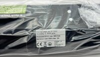5-fach Steckdosenblock, schwarz - 250V~/ 16A, Aufbaumontage