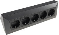 5-fach Steckdosenblock, anthrazit - 250V~/ 16A,...