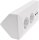 2-fach Steckdosenblock + 2x USB, wei&szlig; ma - 250V~/ 16A, Aufbaumontage, USB 3,1A