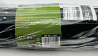4-fach Steckdosenblock + 2x USB, schwarz - 250V~/ 16A, Aufbaumontage, USB 3,1A