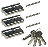 Schlie&szlig;zylinder-Set 3x 60mm (30+30mm) - 5...