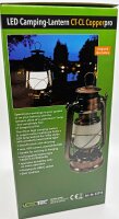 LED Akku Camping Laterne "CT-Copper Pro" - &Oslash;xH 12x23,5cm, USB-C, warmwei&szlig;, dimmbar