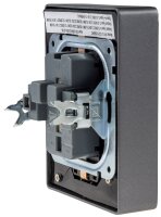 MILOS Schutzkontakt-Steckdose 2-fach - 250V~/ 16A, 1x UP, anthrazit