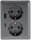 MILOS Schutzkontakt-Steckdose 2-fach - 250V~/ 16A, 1x UP, USB A+C/PD, anthrazit