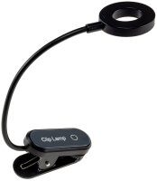 LED Akku-Leseleuchte / Klemmleuchte - 18cm Schwanenhals,...