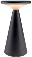 LED Solar-Tischleuchte "Foco Sol" - 2700K, IP44, dimmbar, 20cm, matt schwarz